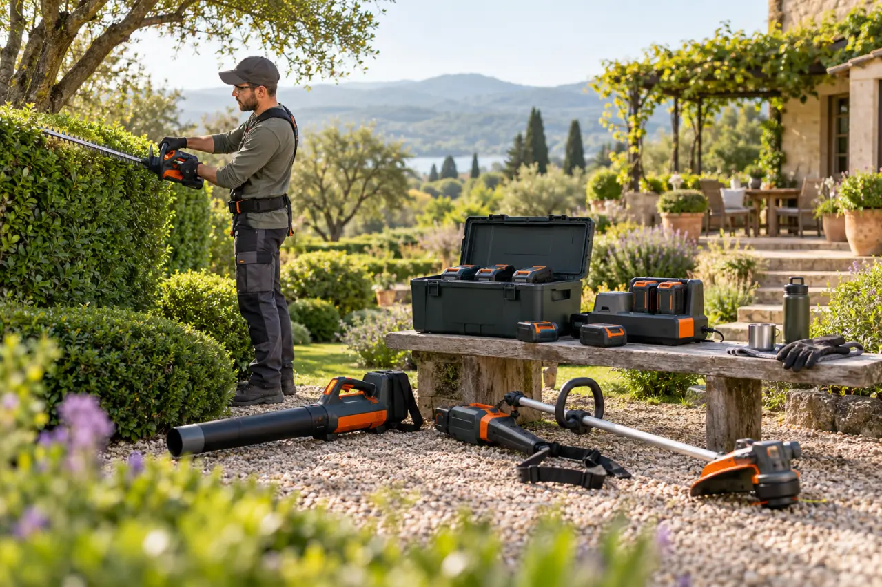Outils de jardin sur batterie professionnels : l’autonomie ne suffit pas pour tenir une journée