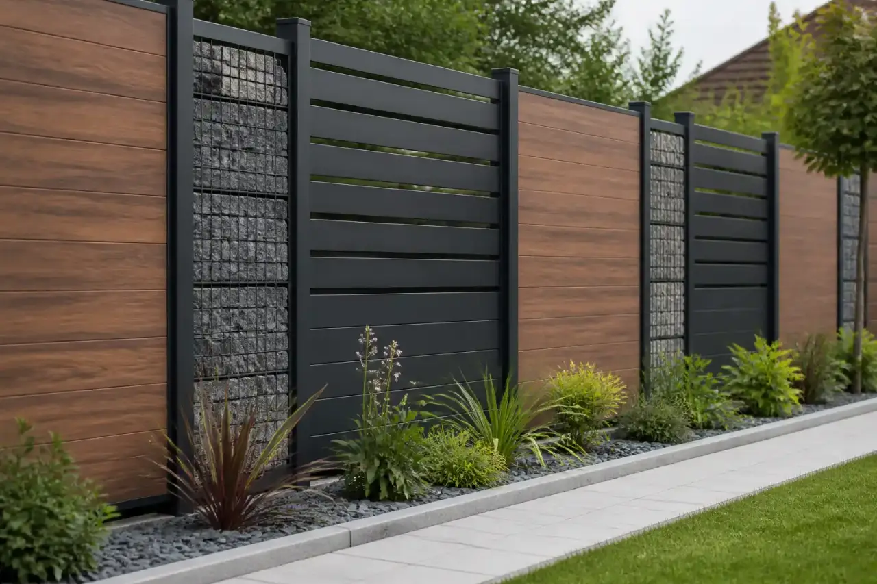 Clôture de jardin moderne : 3 matériaux durables pour un extérieur sur mesure